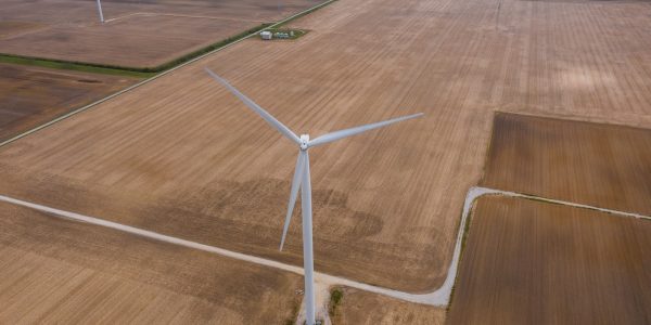 windmill in a huge land