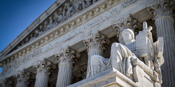 Front of the US Supreme Court Building